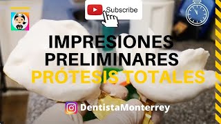 ⏩Prótesis Totales👅QuickVideo Parte1 Impresiones Primarias dental [upl. by Ketchan]