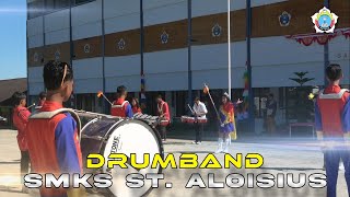 DRUMBAND SMKS ST ALOISIUS RUTENG  HUT RI 79 [upl. by Assinna830]