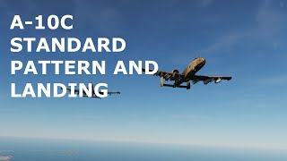 DCS World Tutorials  A10C Warthog  Standard Traffic Pattern and Landing [upl. by Eiruam]