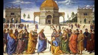 Lecture 3  Pietro Perugino Handing of the Keys to Saint Peter 1481 Sistine Chapel Vatican [upl. by Ettenyl780]