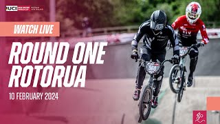 LIVE  Round One  2024 UCI BMX Racing World Cup [upl. by Aicil]