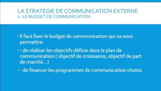 Le plan et la stratégie de communication externe d’une entreprise [upl. by Anola234]