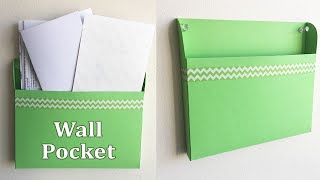 Wall Pocket  Wall Hanging Paper Organizer [upl. by Ferrel]