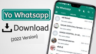 Yo Whatsapp Download 2022 🤑 How To Download yowhatsapp 🔥 yowhatsapp [upl. by Ennaimaj321]