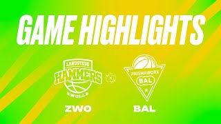 Landstede Hammers vs PrismaWorkx BAL  Game Highlights [upl. by Atinaej]