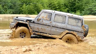 110 Scale RC Car  Benz G500AXIAL SCX10 III Mud Bash 10 [upl. by Atwekk511]