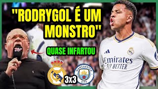 NARRADOR ESPANHOL QUASE INFARTOU COM GOL DO RODRYGO  REAL MADRID 3X3 MANCHESTER CITY [upl. by Eineg]