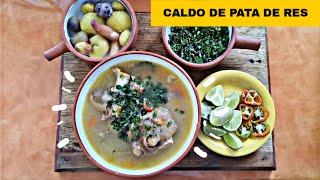 COMO PREPARAR CALDO DE PATARES [upl. by Odetta]