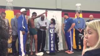 Easter Jr vs Mendez WEIGH IN amp FACE OFF  EsNews Boxing [upl. by Buffo518]