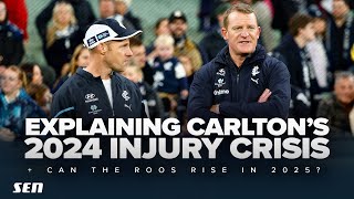 Lifting the lid on Carltons 2024 injury CRISIS  Can the Roos rise in 2025  SEN [upl. by Humfried488]