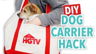 DIY Dog Carrier Hack  HGTV Handmade [upl. by Holder]