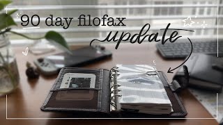 a love letter to my Filofax  90 day system update  personal rings flip through [upl. by Nath]