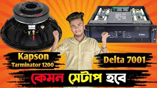 Kapson Terminator 1200 Speaker 🔇 Delta 7001 Amplifier Full ReviewWorld Sound System Video 📷 [upl. by Hirz]