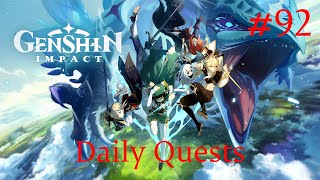 Genshin Impact Walkthrough Part 92  Daily Quests 29 No Commentary [upl. by Eiznik]