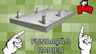 Curso Técnico em Edificações  Fundações Radier [upl. by Atekal]