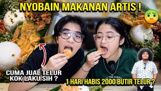 NYOBAIN MAKANAN ARTIS KATANYA SEHARI HABIS 2000 TELUR [upl. by Eirrehc530]