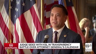 Judge sides with KSL orders release of Utah attorney general’s calendar [upl. by Acinorev]