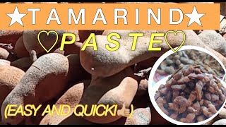 How to make Homemade Tamarind paste  Quick and easy [upl. by Alhak]