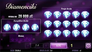 Gierki Lotto 20 🎲 Diamenciki 💎💎 Gram 20 Razy za 2 ZŁ 💰 [upl. by Irakab]