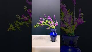 Slanted Lavender Elegance in Blue Vase [upl. by Scarlett274]