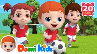 Soccer Song  Domi Kids Nursery Rhymes amp Kids Songs  Educational Songs [upl. by Uase62]