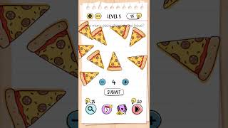 How many pizza slices do we have 🤔 Level 5 brain test 🧠games subscribe shorts viralvideo [upl. by Vinna978]