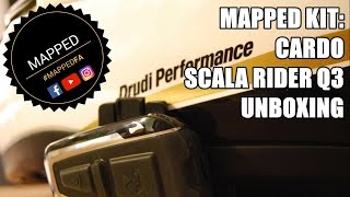 MAPPED  Cardo Scala Rider Q3 UNBOXING amp FITTING [upl. by Veno]