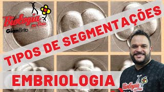 EMBRIOLOGIA  QUAIS SÃO OS TIPOS DE OVOS E SEGMENTAÇÕES [upl. by Ocirnor]