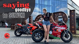 Switching SUZUKI GSXR 750 to Ducati Panigale V2 for racing [upl. by Towland821]