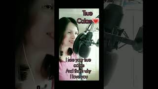 True Colors  Cyndi Lauper Cover by RioCarlaRC shortsvideo cover [upl. by Annekam]