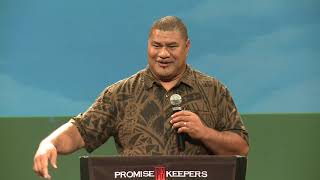 Inga Tuigamala at Promise Keepers quotTama Tane Malosiquot Samoan Mens Event [upl. by Shalom]