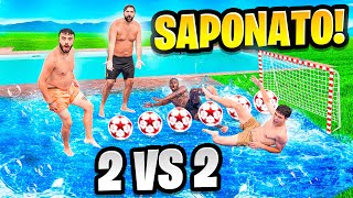 🧼 TORNEO 2 vs 2 CALCIO SAPONATO in VILLA ELITES ⚽ [upl. by Kin]