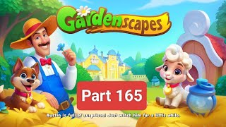 Gardenscapes New Area Part 165 story and gamaeplaynew maps [upl. by Regnig]