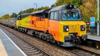 Trains at Thurnscoe  Bolton upon Dearne including LSL class 20 pair 091024 trains trainspotting [upl. by Jabe83]