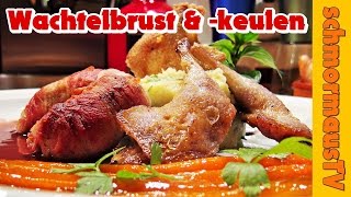 Wachtelbrust und keule mit Portweinsosse  United YouTube Cooks 5 Gänge Menü  HAUPTGANG [upl. by Ogram]