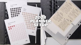 2024 Planner Setup  A5 Rings Planner Setup  Functional and Minimal Planner [upl. by Gothard]