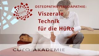 Hüfte viszerale Osteopathie osteopathische Techniken Hüftgelenk Faszien Fascia iliaca [upl. by Elleb]