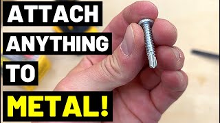 These Screws CAN DRILL STRAIGHT INTO METAL SelfDrilling ScrewsFasten Anything To Metal [upl. by Ventre]