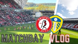 EMOTIONAL SOLD OUT ASHTON GATE  BRISTOL CITY 00 LEEDS  MATCHDAY VLOG [upl. by Ynnij214]