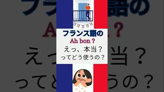 🇫🇷 フランス語の『Ah bon』ってどういう意味？驚きと落胆表現の仕方！ フランス語聞き流し shorts [upl. by Branen733]