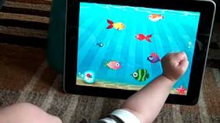 S demonstrates variety of baby apps on the iPad [upl. by Henson]