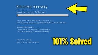 Find The BitLocker Recovery Key On Windows 11  10  How To Fix bitLocker recovery Blue Screen ✅ [upl. by Hasin]