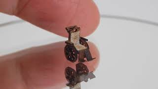 1144 Scale Dollhouse Miniature Spooky Changeling Wheelchair [upl. by Iolande]