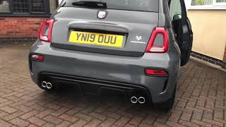 Abarth 595 Competizione Monza exhaust sport [upl. by Ainollopa]