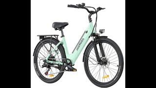 HillMiles MileCity1 Electric Bike 250W Motor 36V 13AH 26inch Tire 32kmh Max 100km Max EU9NL [upl. by Hanej601]