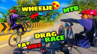 today ride gone so crazy with mtb amp fat bike 😍  ride pa long wheelie mar diya 😱  vlog226 [upl. by Otrebogir]