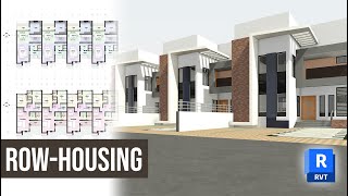 Autodesk Revit 2024 Beginners course  Terraced Duplexes [upl. by Melia972]