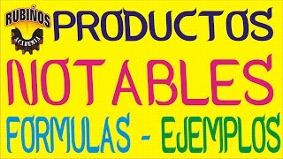 PRODUCTOS NOTABLES EJERCICIOS RESUELTOS [upl. by Garin]