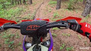 Test rides 2024 KTM 250 XCF  2021 KTM 350 XCF [upl. by Loma577]