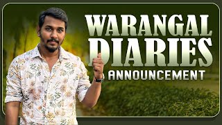 Warangal Diaries Announcement  Nabeel Afridi Vlogs [upl. by Dulcle]